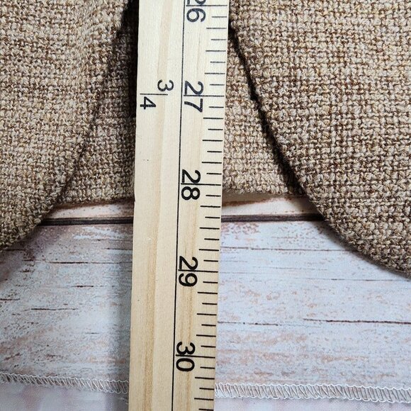 Zanetti Angelico Giacca Woven Tan Blazer, Men's 38 - Picture 9 of 11